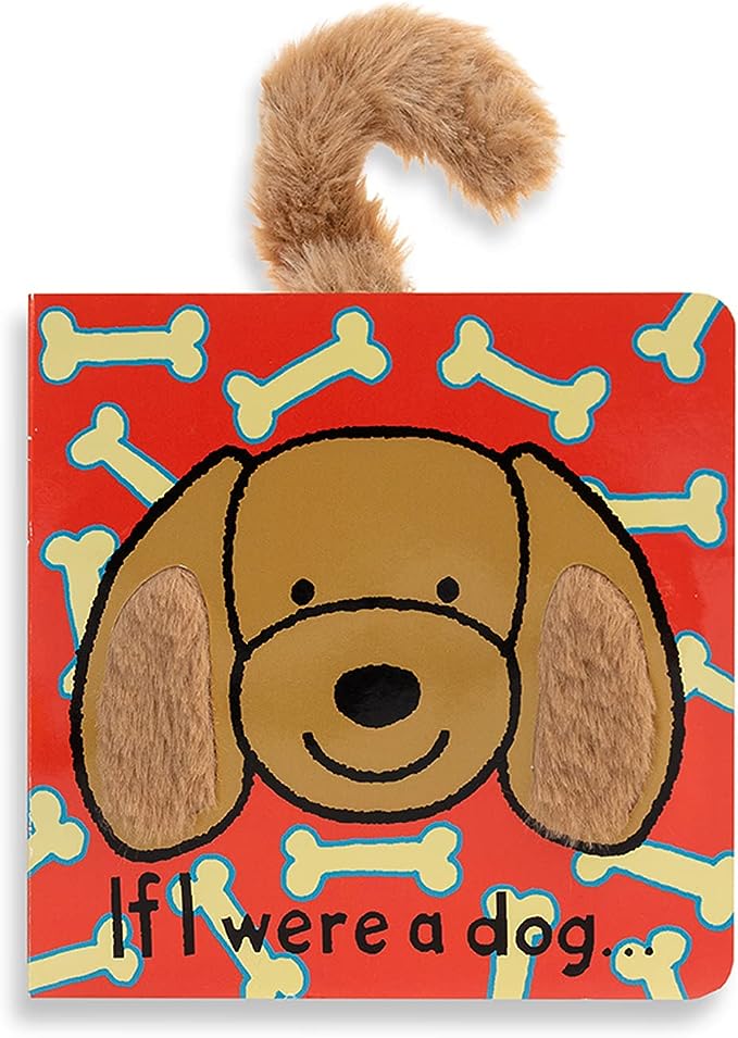 If I Were a Dog Book (Toffee) by Jellycat | Board Book  Jellycat  Paper Skyscraper Gift Shop Charlotte