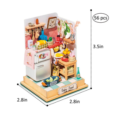 DIY Miniature Taste Life | Kitchen Arts & Crafts Robotime  Paper Skyscraper Gift Shop Charlotte
