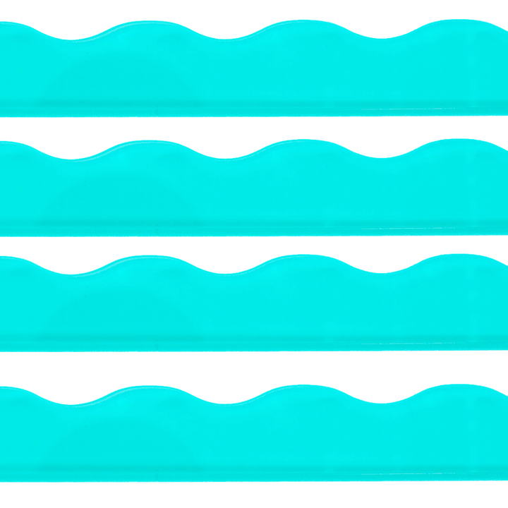 MAHJONG RACK PUSHERS - MAGNETIC  |  Premium Acrylic  |  Set of 4: Transparent-Wavy-Bright Green