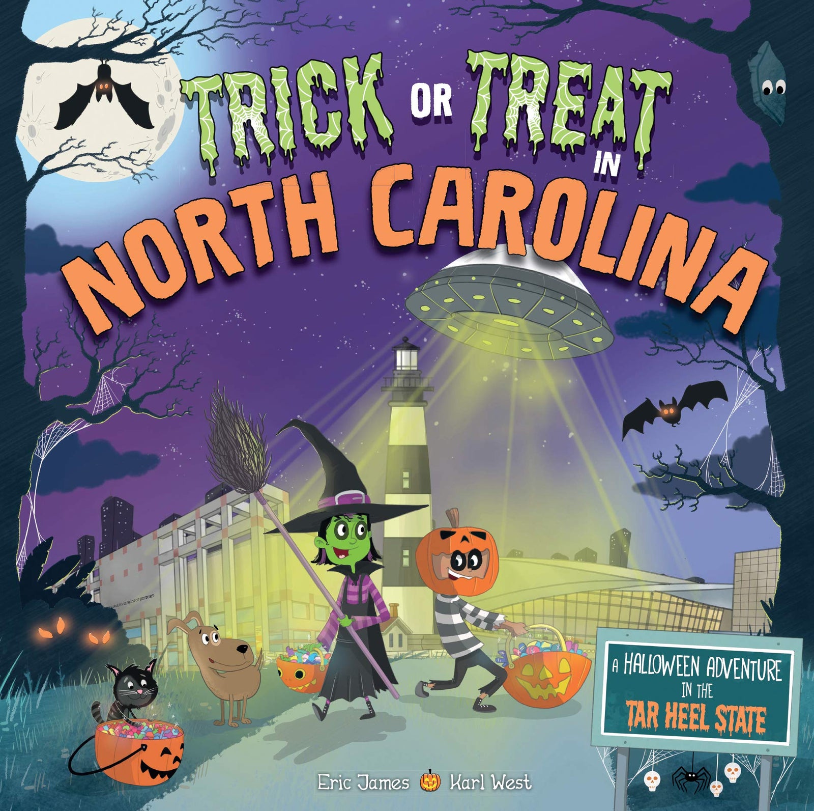 Trick or Treat in North Carolina: A Halloween Adventure in the Tar Heel State BOOK Sourcebooks  Paper Skyscraper Gift Shop Charlotte
