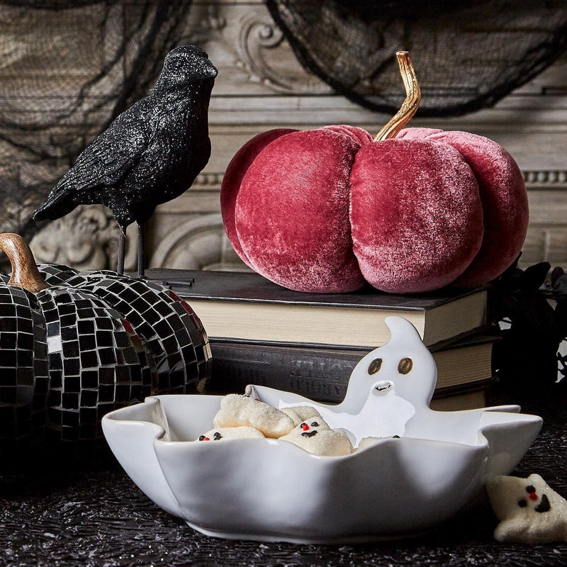 Spooktacular Ghost Bowl with 20 Ghost Picks Halloween Two&