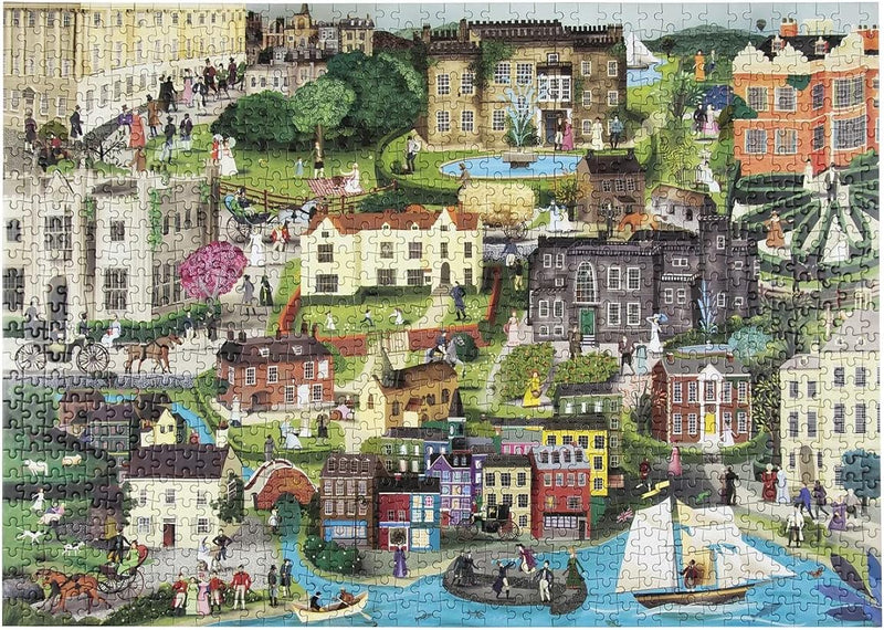 1000 piece Jigsaw Puzzle | World of Jane Austen Fun Chronicle  Paper Skyscraper Gift Shop Charlotte