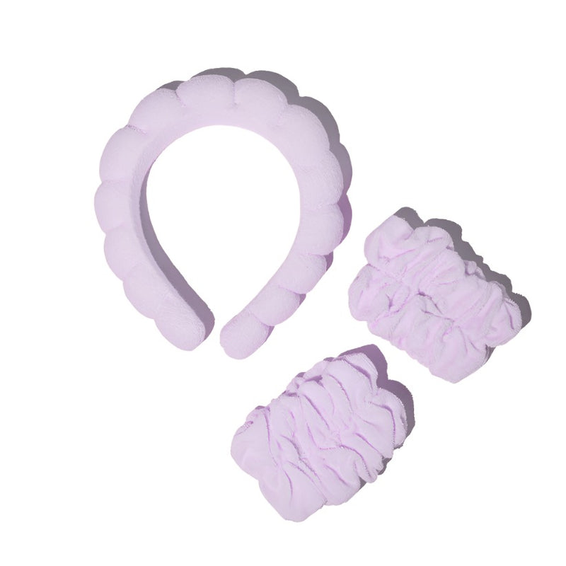 Headband & Wristband set | Purple Beauty + Wellness Musee Bath  Paper Skyscraper Gift Shop Charlotte