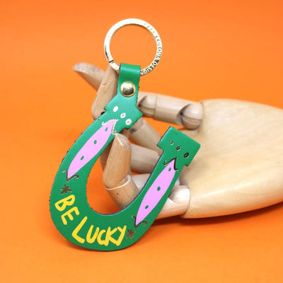 Green Be Lucky Key Chain Keychains Ark Colour Design  Paper Skyscraper Gift Shop Charlotte