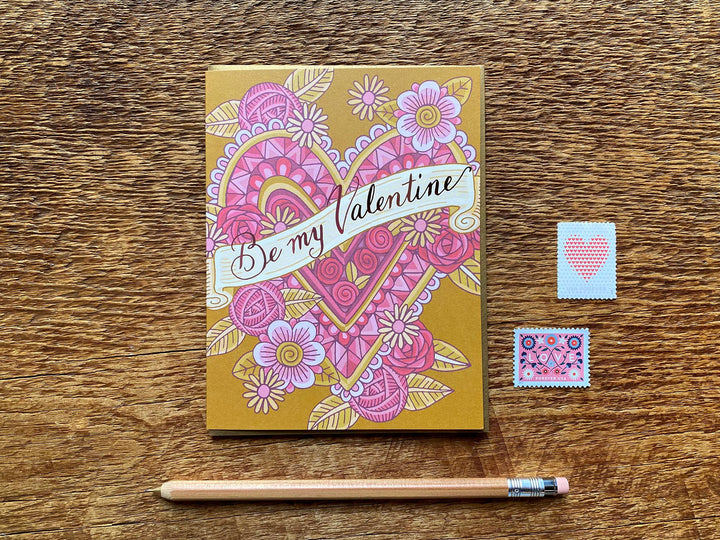 Be My Valentine Card Cards Noteworthy Paper & Press  Paper Skyscraper Gift Shop Charlotte