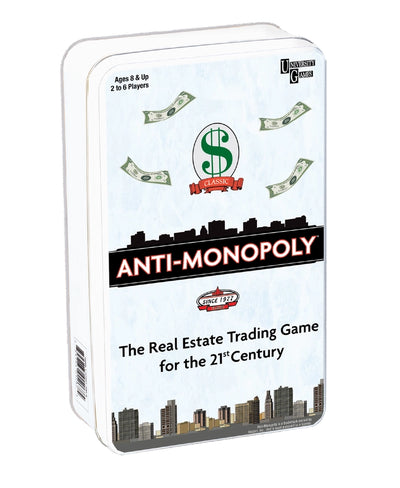Anti-Monopoly Tin Game Games University Games  Paper Skyscraper Gift Shop Charlotte