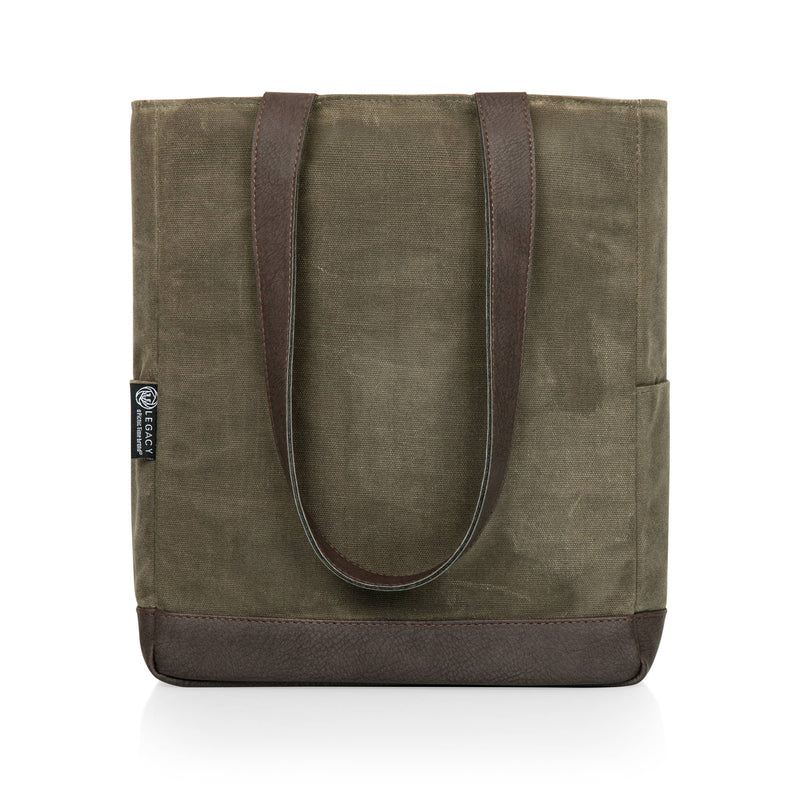 3 Bottle Insulated Wine Cooler Bag - Core: Khaki Green with Beige Accents  Picnic Time  Paper Skyscraper Gift Shop Charlotte
