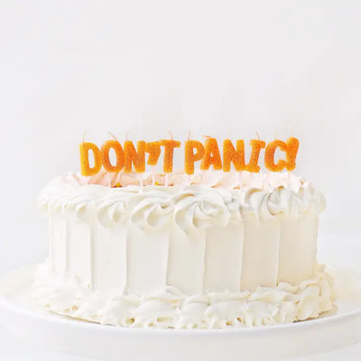 Don't Panic! Candle Set Partyware Party Partners  Paper Skyscraper Gift Shop Charlotte