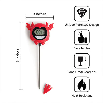 Hell Done Meat Thermometer Kitchen OTOTO  Paper Skyscraper Gift Shop Charlotte