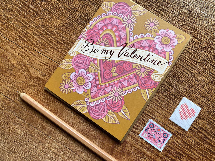 Be My Valentine Card Cards Noteworthy Paper & Press  Paper Skyscraper Gift Shop Charlotte