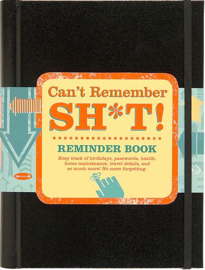 Can't Remember Sh*t | Reminder Book  Peter Pauper Press, Inc.  Paper Skyscraper Gift Shop Charlotte