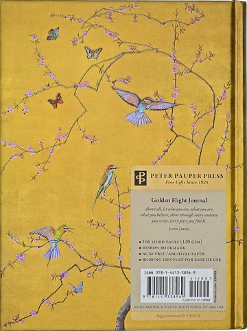 Golden Flight Journal Notebooks Peter Pauper Press, Inc.  Paper Skyscraper Gift Shop Charlotte