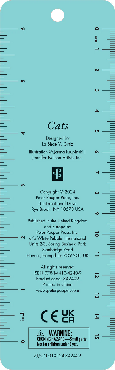 Cat'S Beaded Bookmark Bookmarks Peter Pauper Press, Inc.  Paper Skyscraper Gift Shop Charlotte