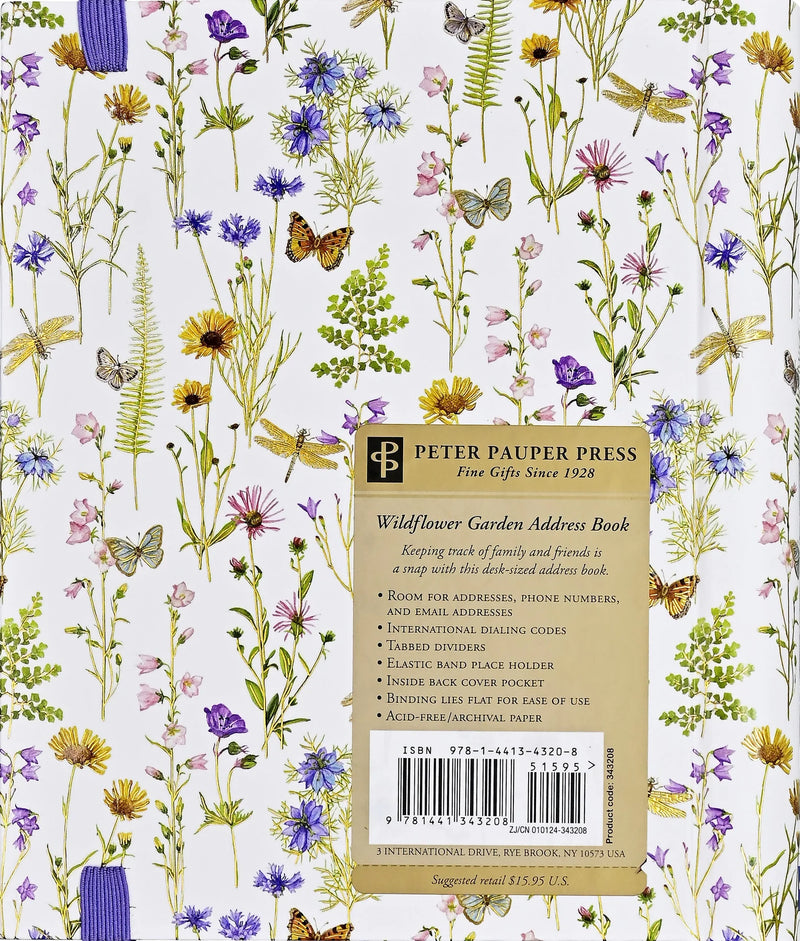 Wildflower Garden Large Address Book Stationery Peter Pauper Press, Inc.  Paper Skyscraper Gift Shop Charlotte