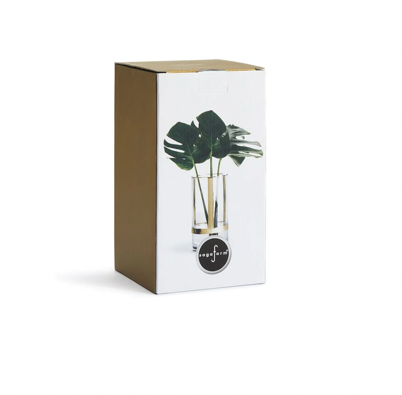 Hold Adjustable Vase, Medium, Gold  Sagaform Inc  Paper Skyscraper Gift Shop Charlotte