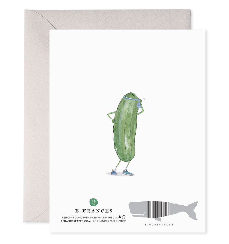 Pickleball Bday | Pickle Birthday Greeting Card  E Frances Paper Inc  Paper Skyscraper Gift Shop Charlotte
