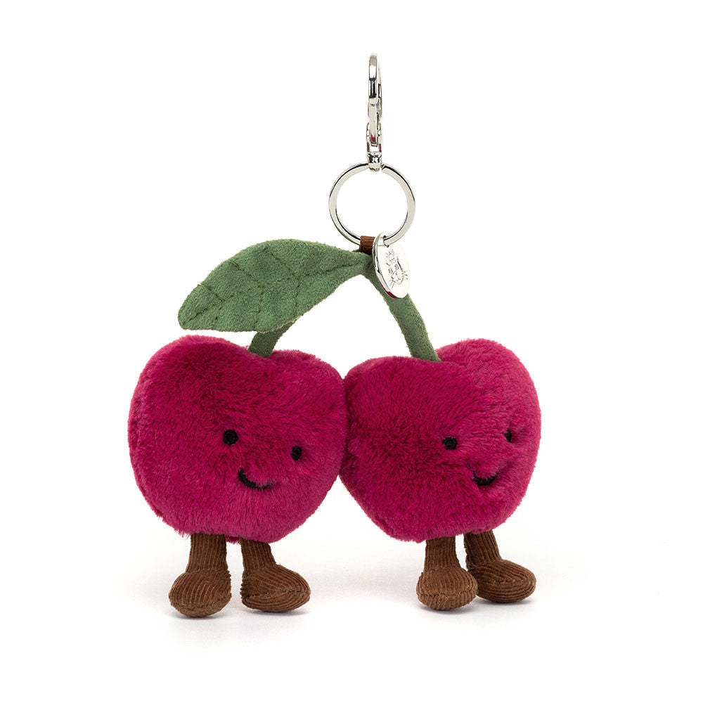 Amuseables Cherries Bag Charm Apparel & Accessories - Keychains Jellycat Paper Skyscraper Gift Shop Charlotte