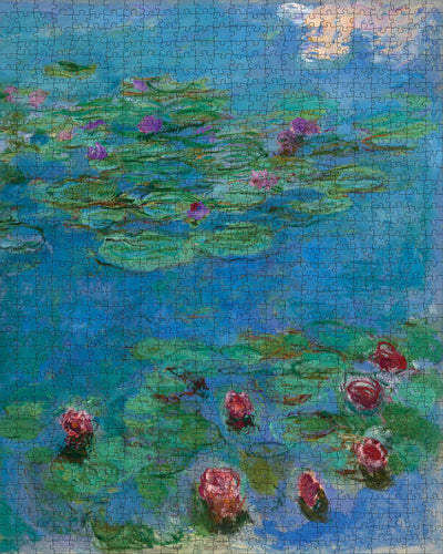 1000 Piece Jigsaw Puzzle | Claude Monet Water Lillies Jigsaw Puzzles Pomegranate  Paper Skyscraper Gift Shop Charlotte