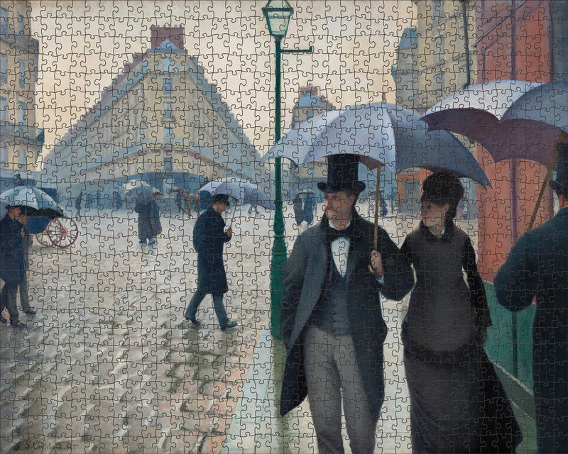 1000 Piece Jigsaw Puzzle | Gustave Caillebotte Paris Street Rainy Day Puzzles Pomegranate  Paper Skyscraper Gift Shop Charlotte
