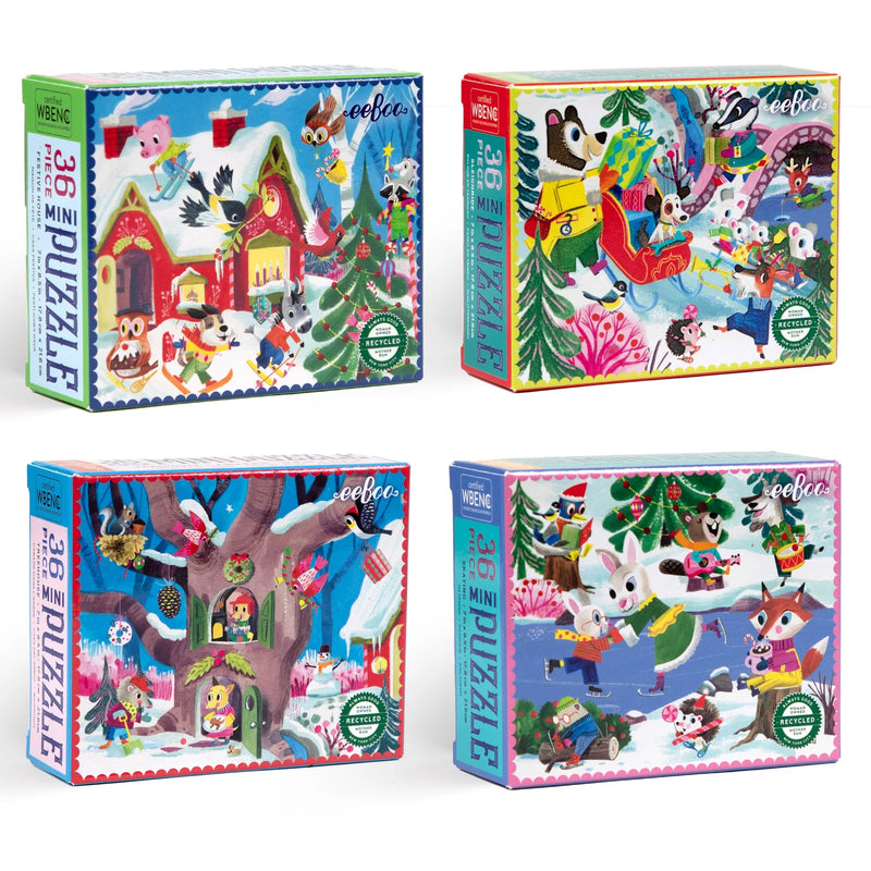 36 Piece Mini Puzzle | Woodland Holiday