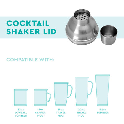 Cocktail Shaker Lid | 22oz Barware Swig  Paper Skyscraper Gift Shop Charlotte