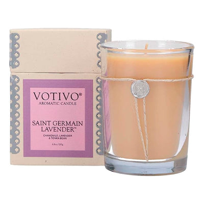 Aromatic Candle | 6.8oz | St Germain Lavender  Votivo  Paper Skyscraper Gift Shop Charlotte