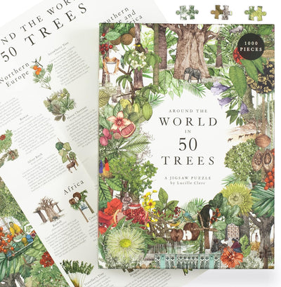 1000 Piece Puzzle | Around the World in 50 Trees Fun Chronicle  Paper Skyscraper Gift Shop Charlotte