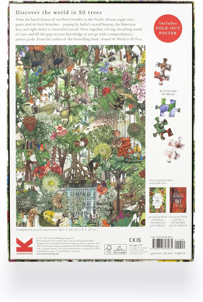 1000 Piece Puzzle | Around the World in 50 Trees Fun Chronicle  Paper Skyscraper Gift Shop Charlotte