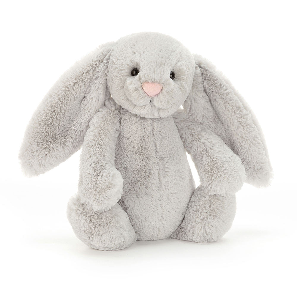 Bashful Silver Bunny | Medium Kids Toys- Stuffed Animals Jellycat Paper Skyscraper Gift Shop Charlotte