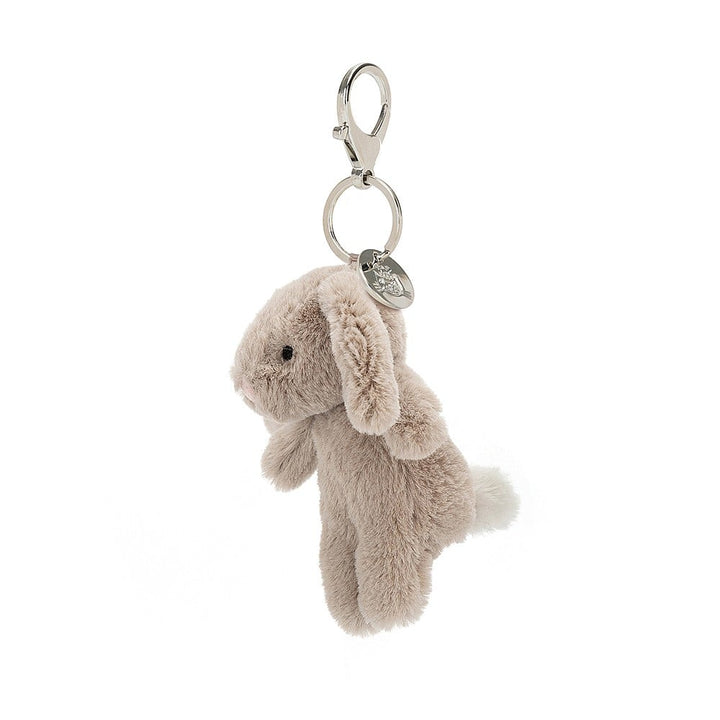 Bashful Bunny Beige Bag Charm BOOK Jellycat  Paper Skyscraper Gift Shop Charlotte