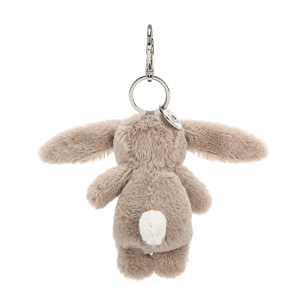 Bashful Bunny Beige Bag Charm BOOK Jellycat  Paper Skyscraper Gift Shop Charlotte
