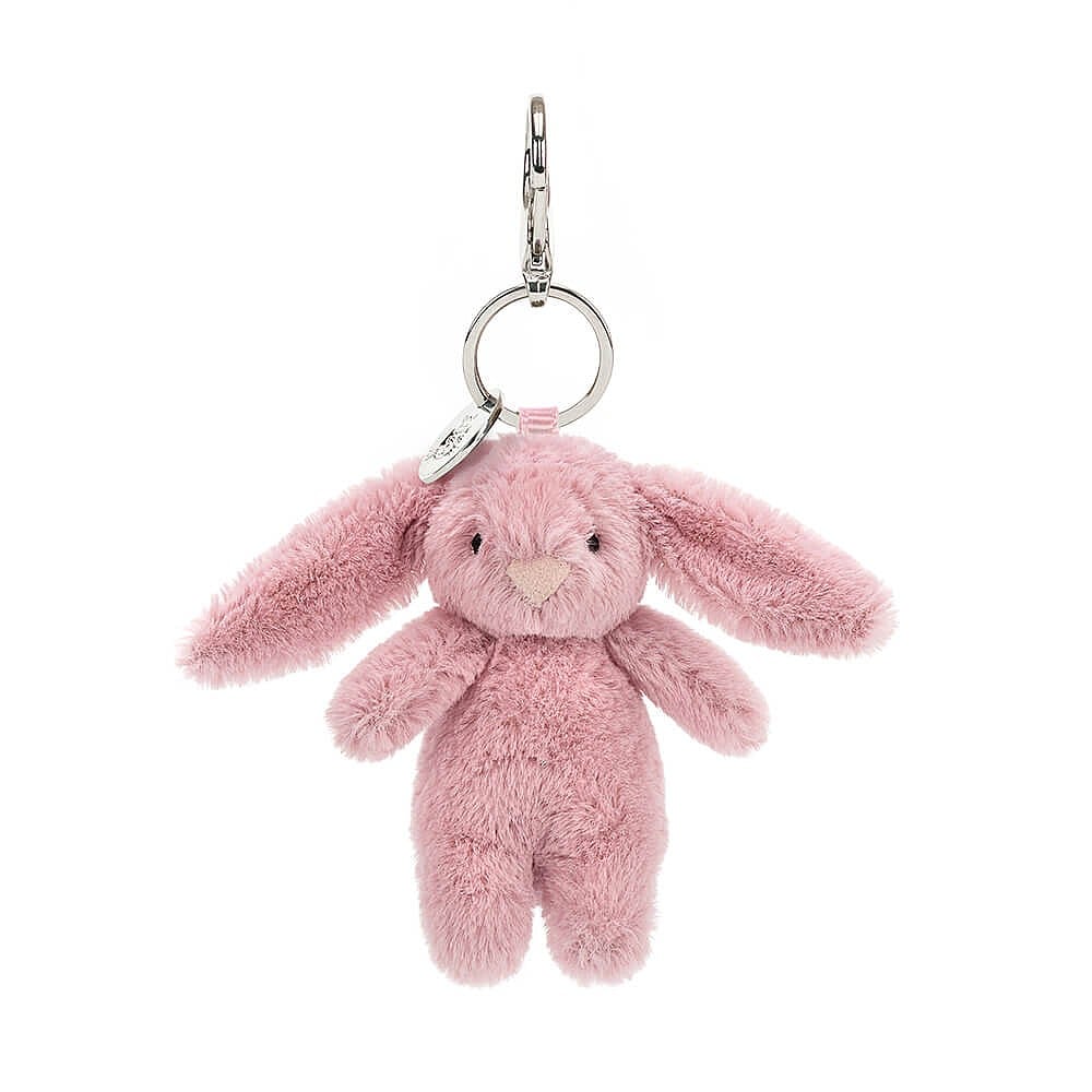 Bashful Tulip Bunny Bag Charm BOOK Jellycat  Paper Skyscraper Gift Shop Charlotte