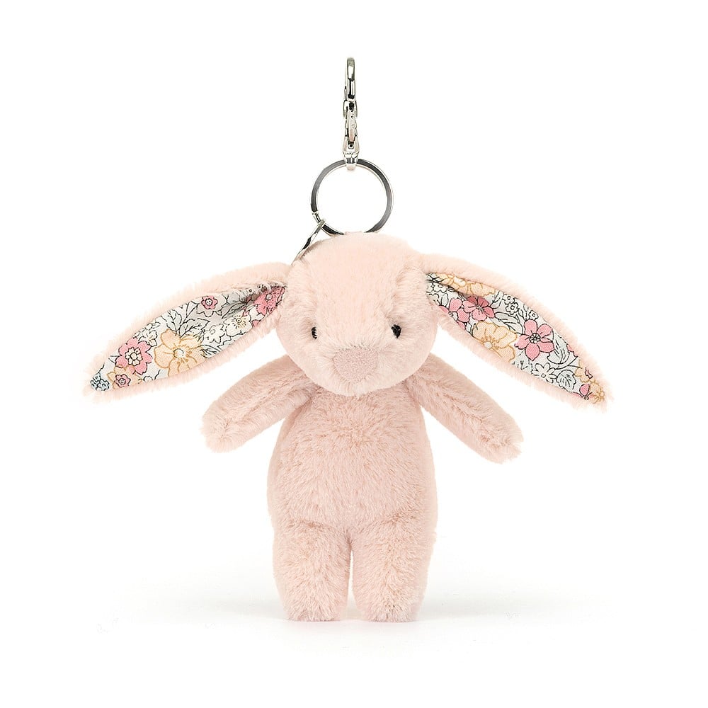 Blossom Blush Bunny Bag Charm Stuffed Animal Jellycat  Paper Skyscraper Gift Shop Charlotte
