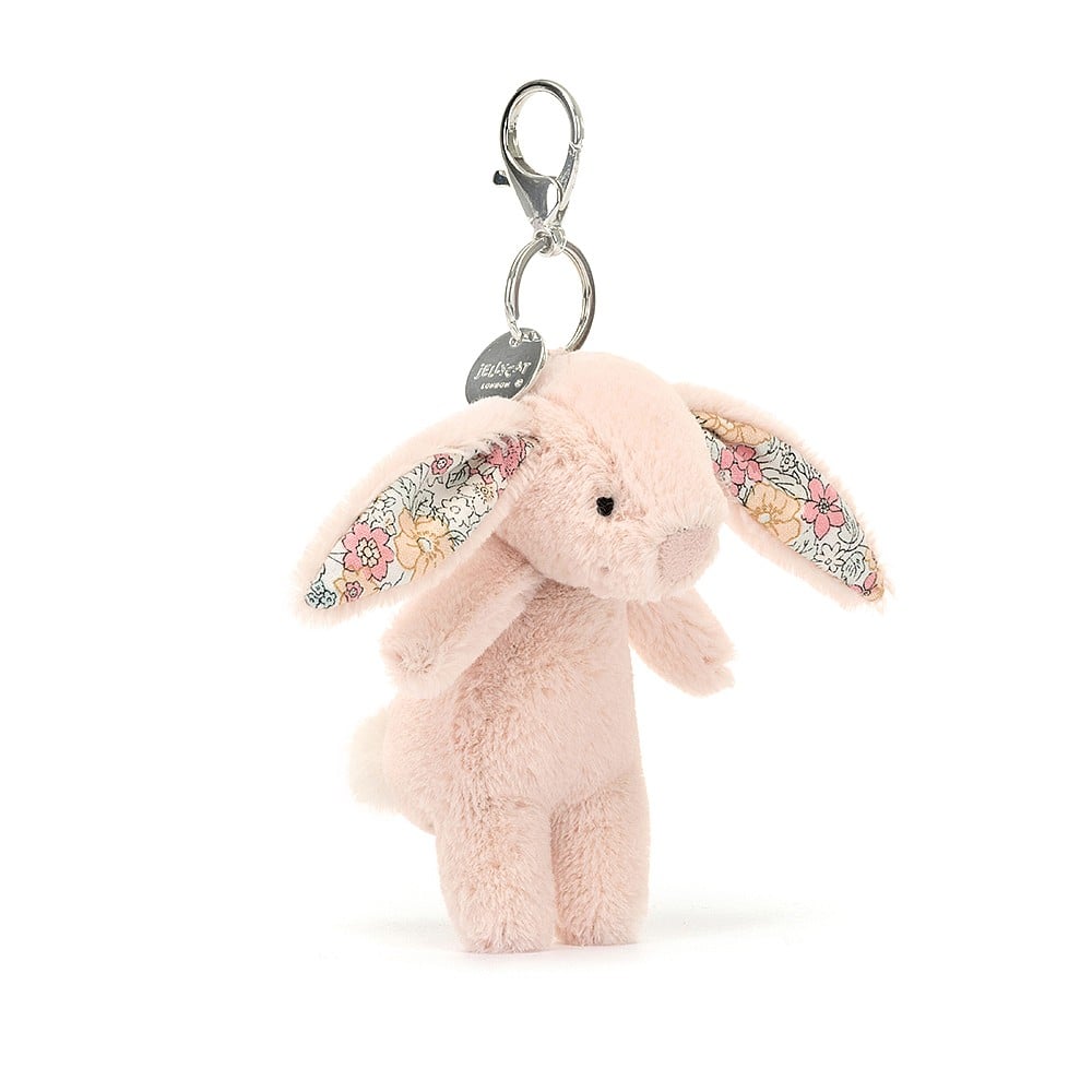 Blossom Blush Bunny Bag Charm Stuffed Animal Jellycat  Paper Skyscraper Gift Shop Charlotte