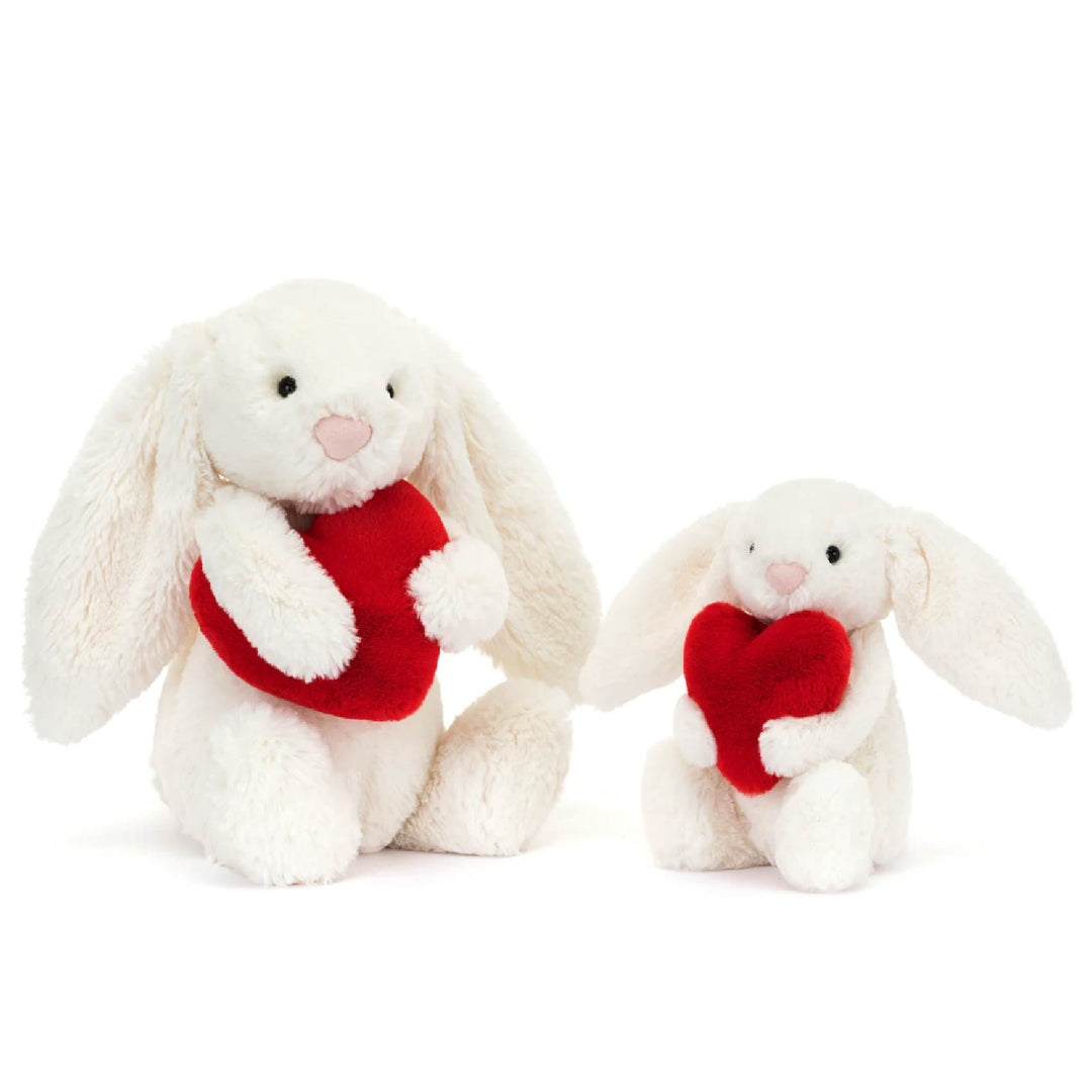 Bashful Red Love Heart Bunny | Small Stuffed Animals Jellycat  Paper Skyscraper Gift Shop Charlotte