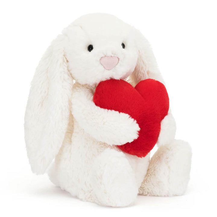 Bashful Red Love Heart Bunny | Small Stuffed Animals Jellycat  Paper Skyscraper Gift Shop Charlotte