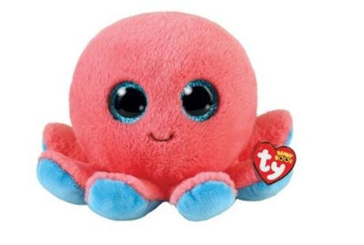 Beanie Boo Sheldon Coral Octopus Stuffed Animals Ty Inc.  Paper Skyscraper Gift Shop Charlotte