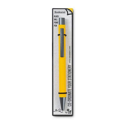 Bookaroo Ballpoint Pen - Yellow BOOK IF USA  Paper Skyscraper Gift Shop Charlotte
