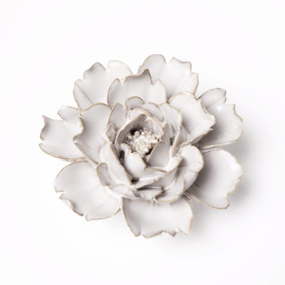 Rose Ivory Ceramic Flower Home Decor CHIVE  Paper Skyscraper Gift Shop Charlotte