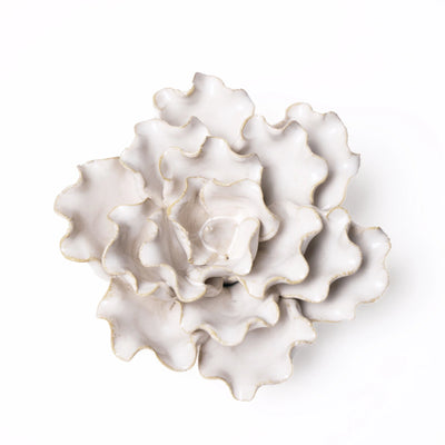 Sea Lettuce Medium Ivory Ceramic Flower | Chive Home Decor CHIVE  Paper Skyscraper Gift Shop Charlotte