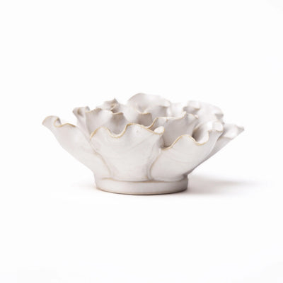 Sea Lettuce Medium Ivory Ceramic Flower | Chive Home Decor CHIVE  Paper Skyscraper Gift Shop Charlotte