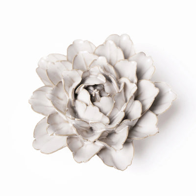 Zinnea Ivory Ceramic Flower | Chive Home Decor CHIVE  Paper Skyscraper Gift Shop Charlotte
