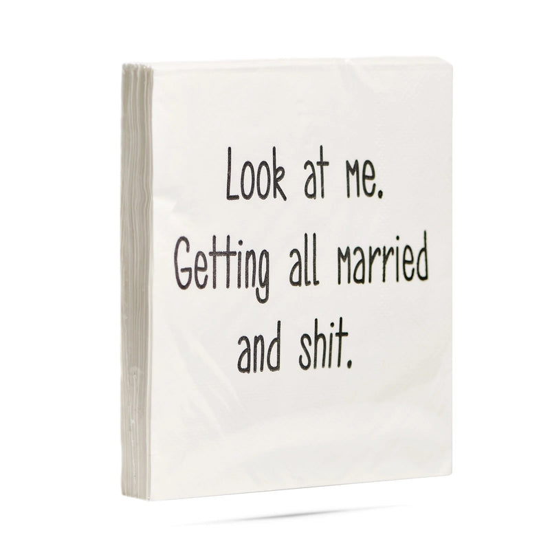 Cocktail Napkins | Look at me. Getting all married and shit.  Ellembee Home  Paper Skyscraper Gift Shop Charlotte