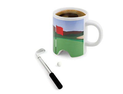 Golf Mug w Putter & Ball Mugs Kikkerland  Paper Skyscraper Gift Shop Charlotte