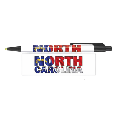 Colarama Pen - North Carolina Flag Letters  My City Souvenirs  Paper Skyscraper Gift Shop Charlotte