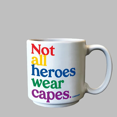 mini mug - not all heroes Cards Quotable Cards  Paper Skyscraper Gift Shop Charlotte