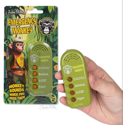 Emergency Monkey Button Jokes & Novelty Accoutrements  Paper Skyscraper Gift Shop Charlotte