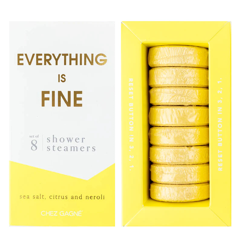 Everything is Fine Shower Steamers Health & Beauty Chez Gagné  Paper Skyscraper Gift Shop Charlotte