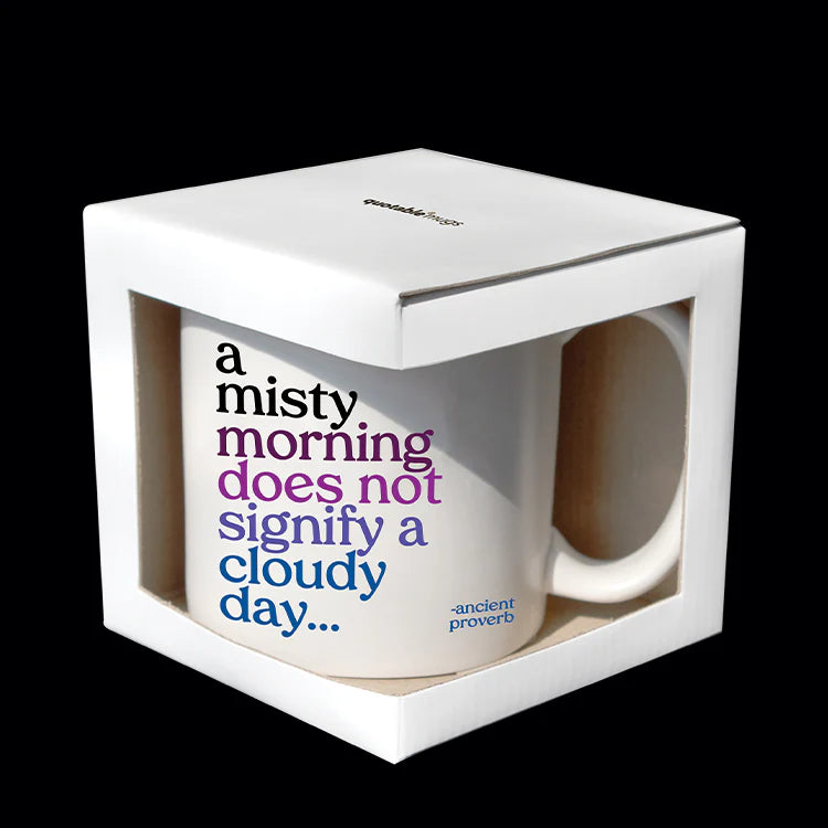 mug "a misty morning"  Quotable Cards  Paper Skyscraper Gift Shop Charlotte