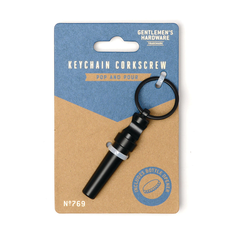 Keychain Corkscrew Tools Gentlemen&